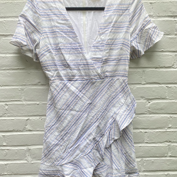 Essue Striped Ruffle Dress - Picture 4 of 9